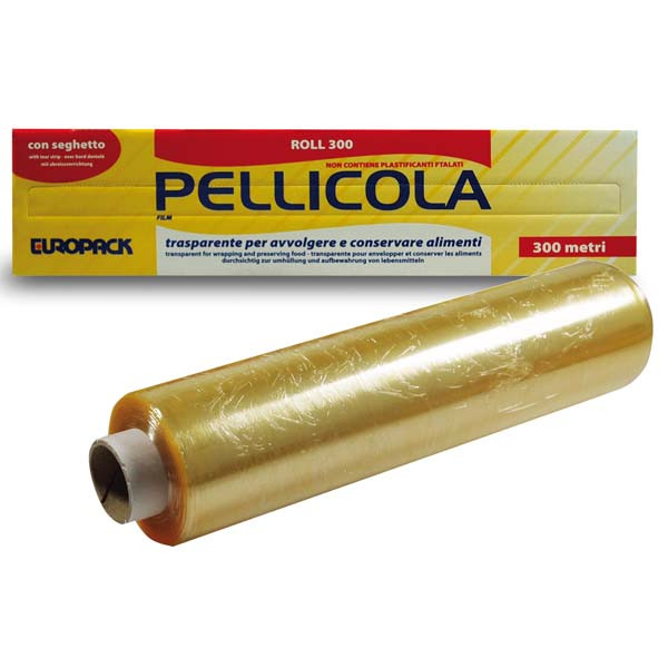 PELLICOLA TRASPARENTE 30CM C/BOX ROLL 300MT